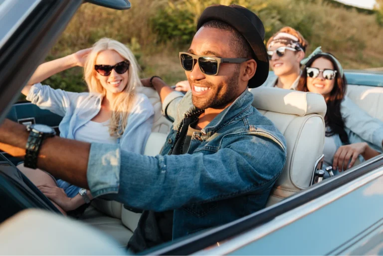 family with car trip